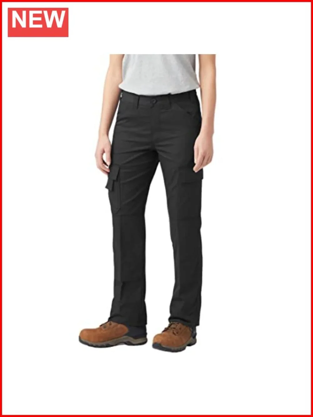 High Rise Cargo Pants with Stretch, Tapered Leg, Work Utility